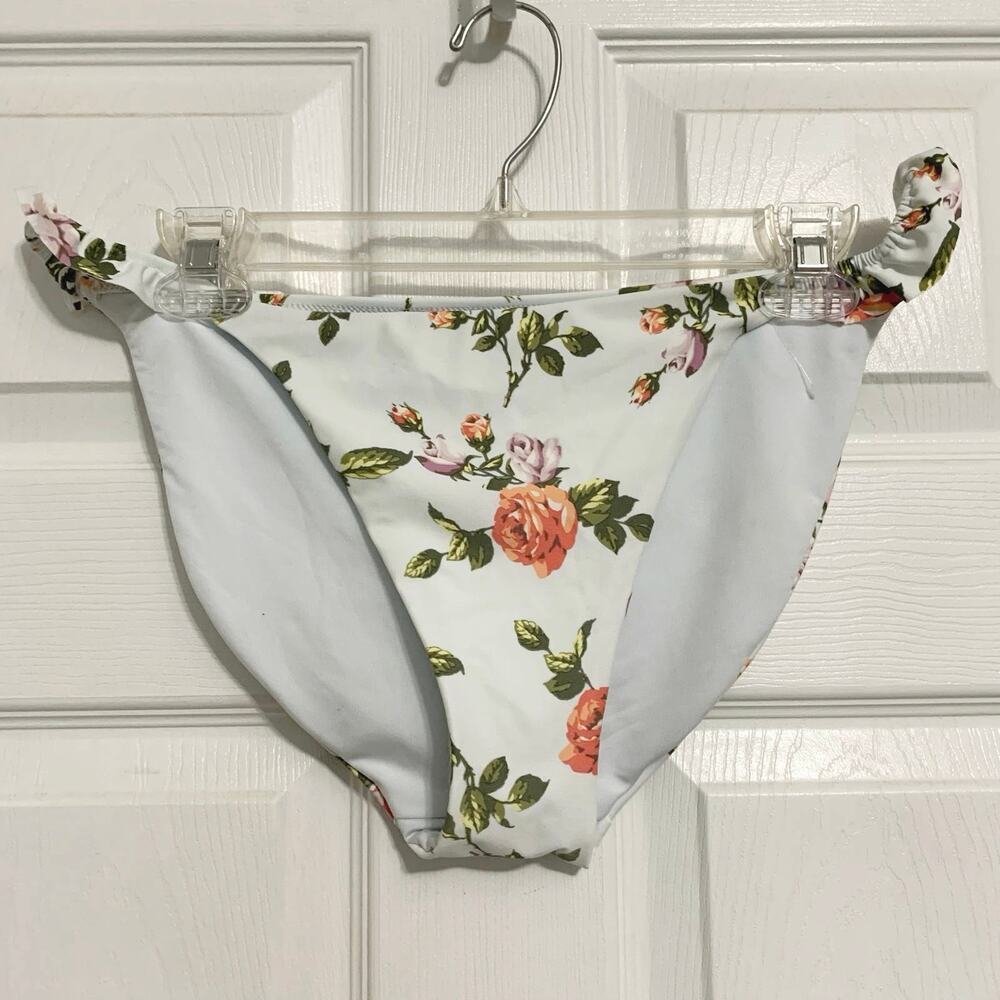 Aerie Romantic Floral Swim Bikini Bottom NWOT Size Large